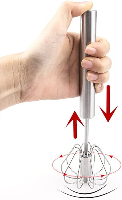 Hand Press Egg Beater – Semi-Automatic Manual Whisk & Cream Mixer