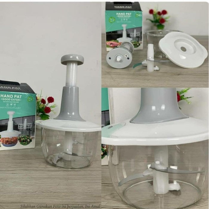 Manual Hand Push Chopper – 1.5L Multi-Functional Vegetable, Meat & Fruit Cutter | Grinder, Grater & Mincer (Random Color)