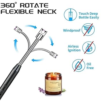 360° Arc USB Lighter – Flameless, Windproof & Rechargeable