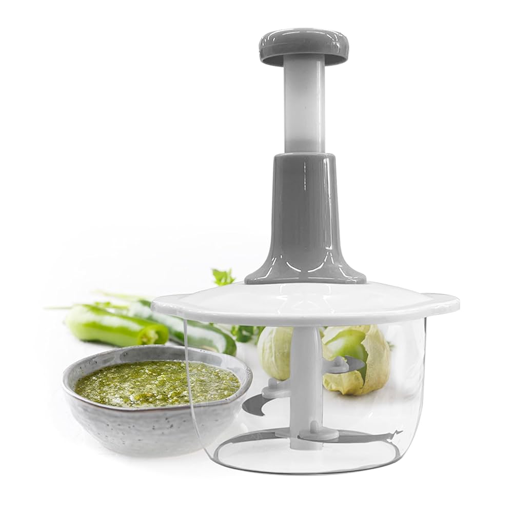 Manual Hand Push Chopper – 1.5L Multi-Functional Vegetable, Meat & Fruit Cutter | Grinder, Grater & Mincer (Random Color)