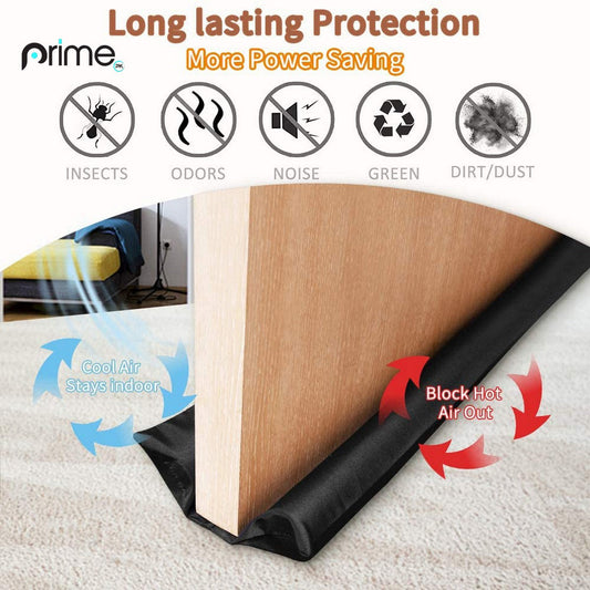 Twin Door Draft Stopper – Foam Seal for Cold Air, Dust & Insect Block