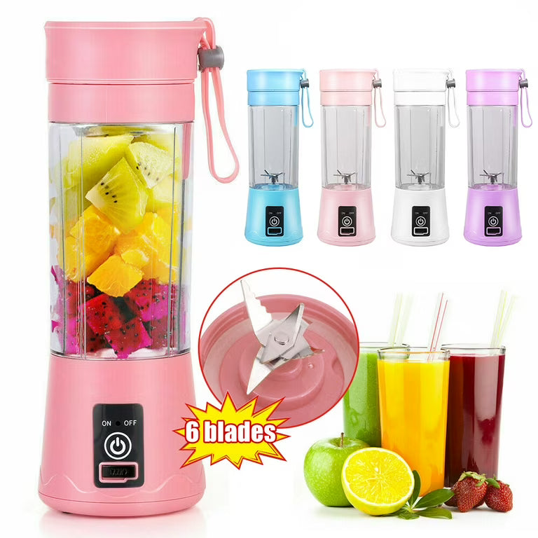 Portable USB Rechargeable Juicer Blender Cup for Travel & Outdoor Use