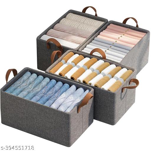 Foldable Wardrobe Storage Box – Clothes Organizer with 2 Side Handles