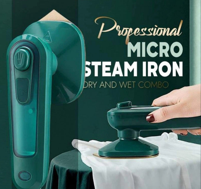 Handheld Micro Steam Iron – Portable Garment Steamer for Home & Travel