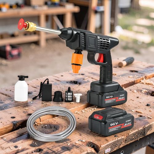 Automatic Cordless Car Wash Spray Gun – 48V High Pressure Lithium Battery Cleaner