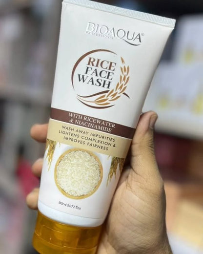 Bioaqua Rice Brightening Cleanser – Deep Cleansing & Hydrating Face Wash (150ml)