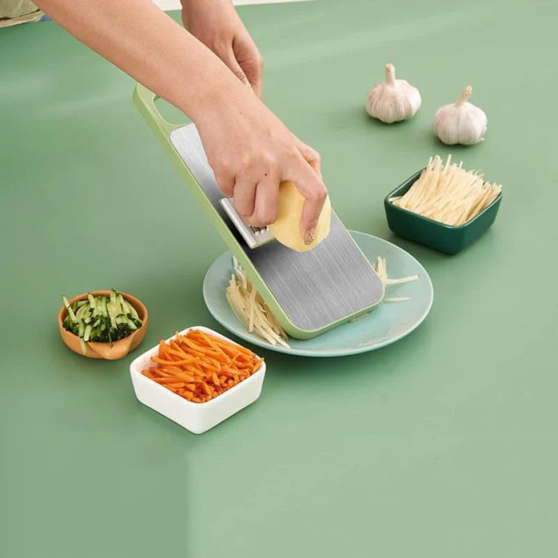 All-in-One Manual Vegetable Cutter – Slicer, Grater & Chopper in One Tool