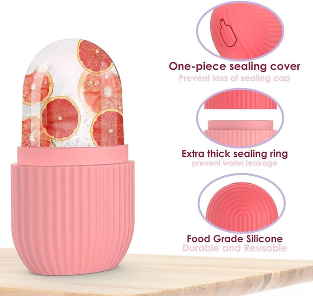 Ice Face Roller with Comfortable Grip for Skin Care & Facial Massage
