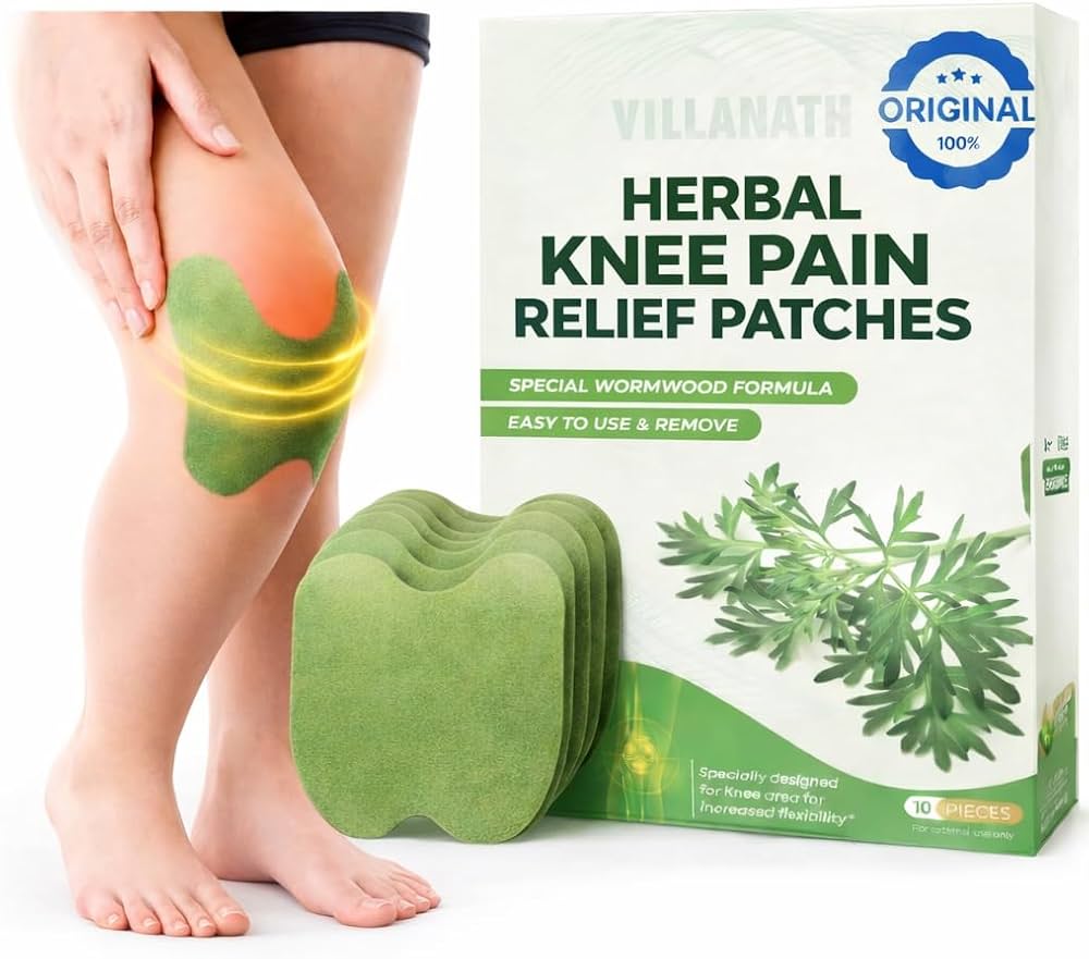 Natural Herbal 12PCS Knee Pain Relief Patch for Joint & Muscle Comfort