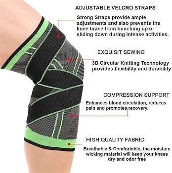1 Pc Adjustable Patella Knee Support Belt – Elastic Sports Bandage for Pain Relief & Injury Protection