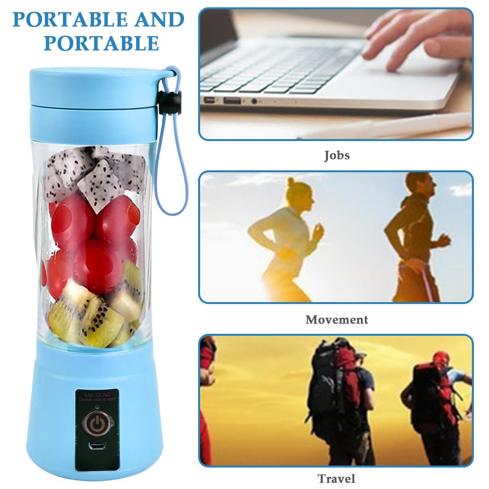 Portable USB Rechargeable Juicer Blender Cup for Travel & Outdoor Use