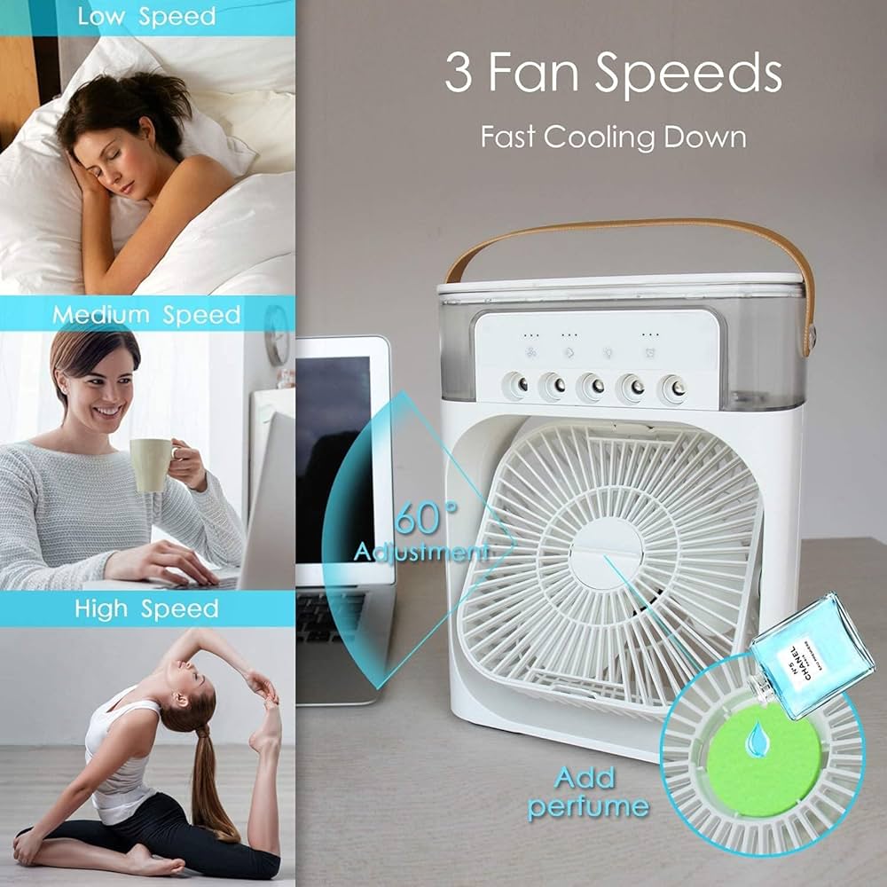 Portable Mini Air Cooler Fan with Evaporative Cooling Technology