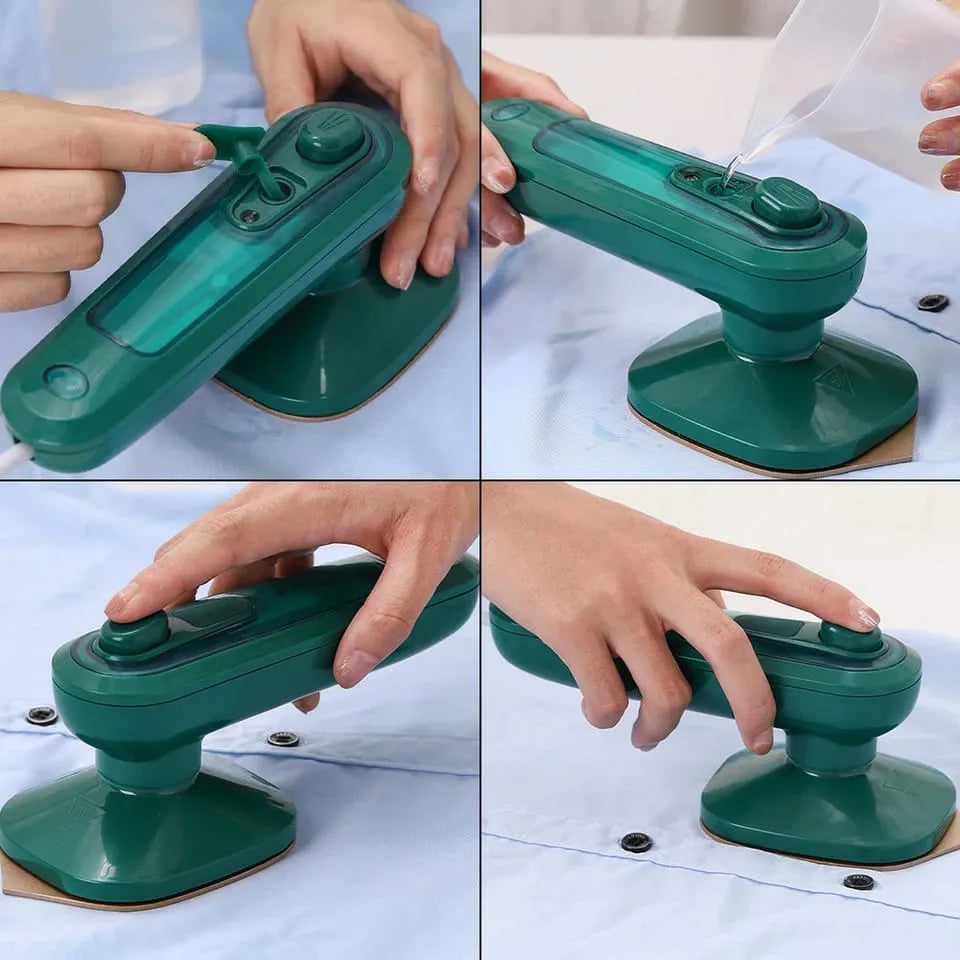 Handheld Micro Steam Iron – Portable Garment Steamer for Home & Travel