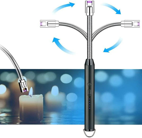 360° Arc USB Lighter – Flameless, Windproof & Rechargeable