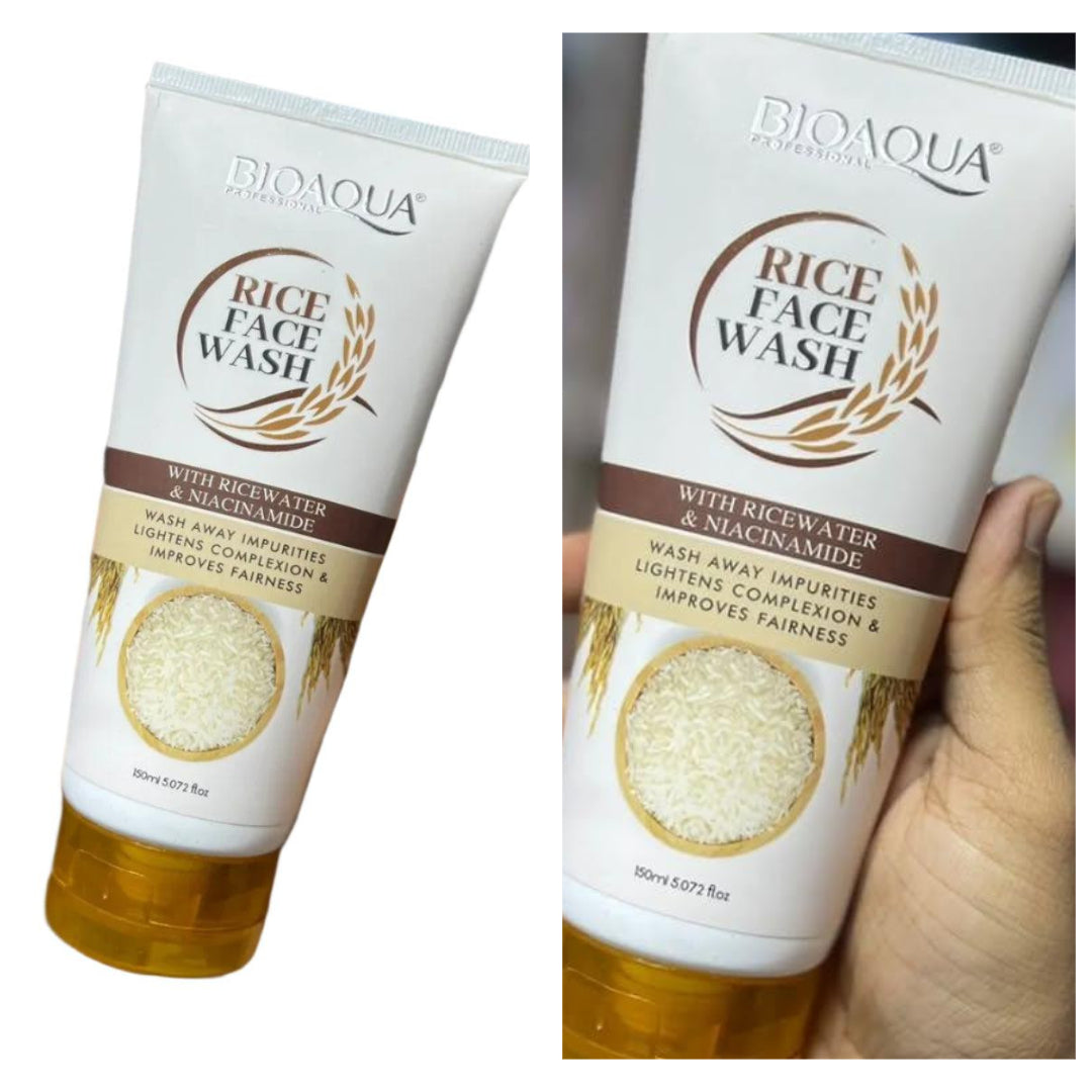 Bioaqua Rice Brightening Cleanser – Deep Cleansing & Hydrating Face Wash (150ml)