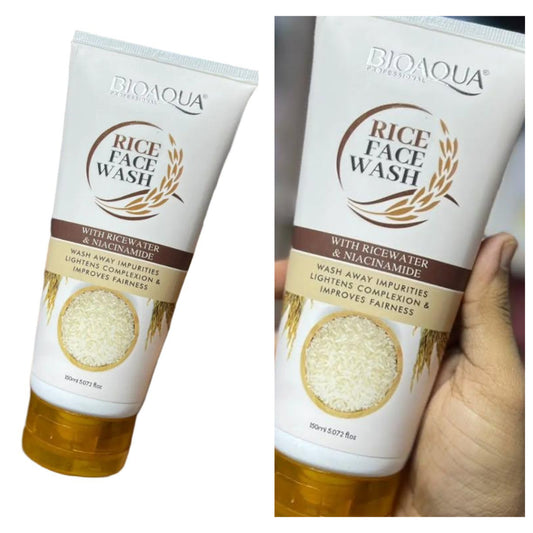 Bioaqua Rice Brightening Cleanser – Deep Cleansing & Hydrating Face Wash (150ml)
