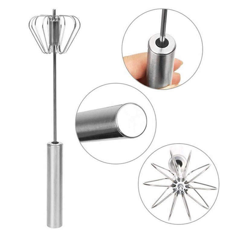 Hand Press Egg Beater – Semi-Automatic Manual Whisk & Cream Mixer
