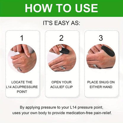 LI4 Acupressure Clip – Wearable Hand Clip for Sugar Control, Stress & Migraine Relief