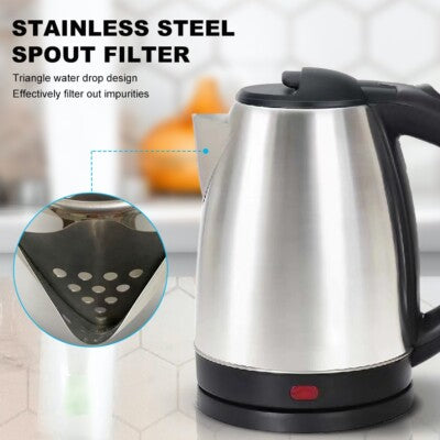 Smart Electric Kettle 2.0L – Stainless Steel | LED Display, Fast Boil & Auto Shut-Off