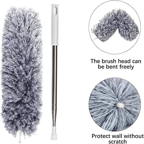 Extendable Microfiber Duster – Long Handle Fan & Ceiling Cleaner for Dust, Dirt & Stains