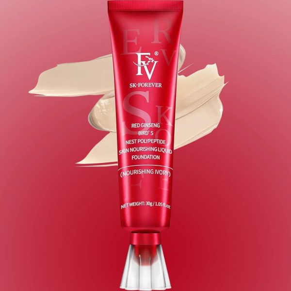 FV Waterproof Matte Foundation – Oil-Free, Medium Coverage, Long Lasting (30g, Ivory)
