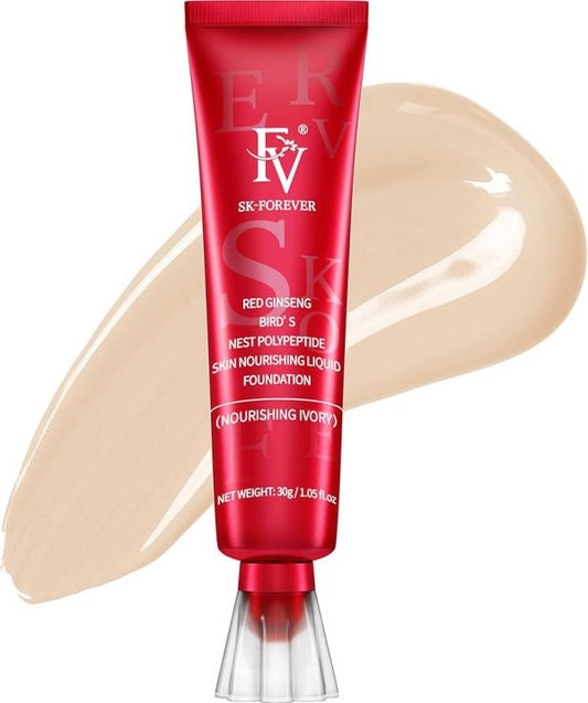 FV Waterproof Matte Foundation – Oil-Free, Medium Coverage, Long Lasting (30g, Ivory)
