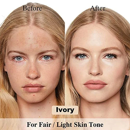 FV Waterproof Matte Foundation – Oil-Free, Medium Coverage, Long Lasting (30g, Ivory)