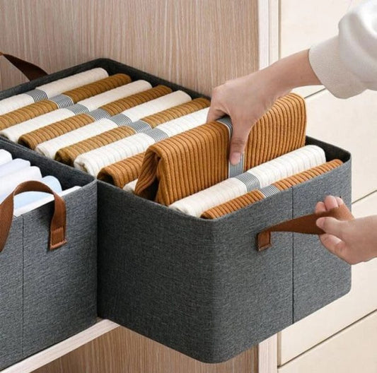 Foldable Wardrobe Storage Box – Clothes Organizer with 2 Side Handles