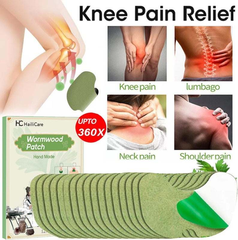 Natural Herbal 12PCS Knee Pain Relief Patch for Joint & Muscle Comfort