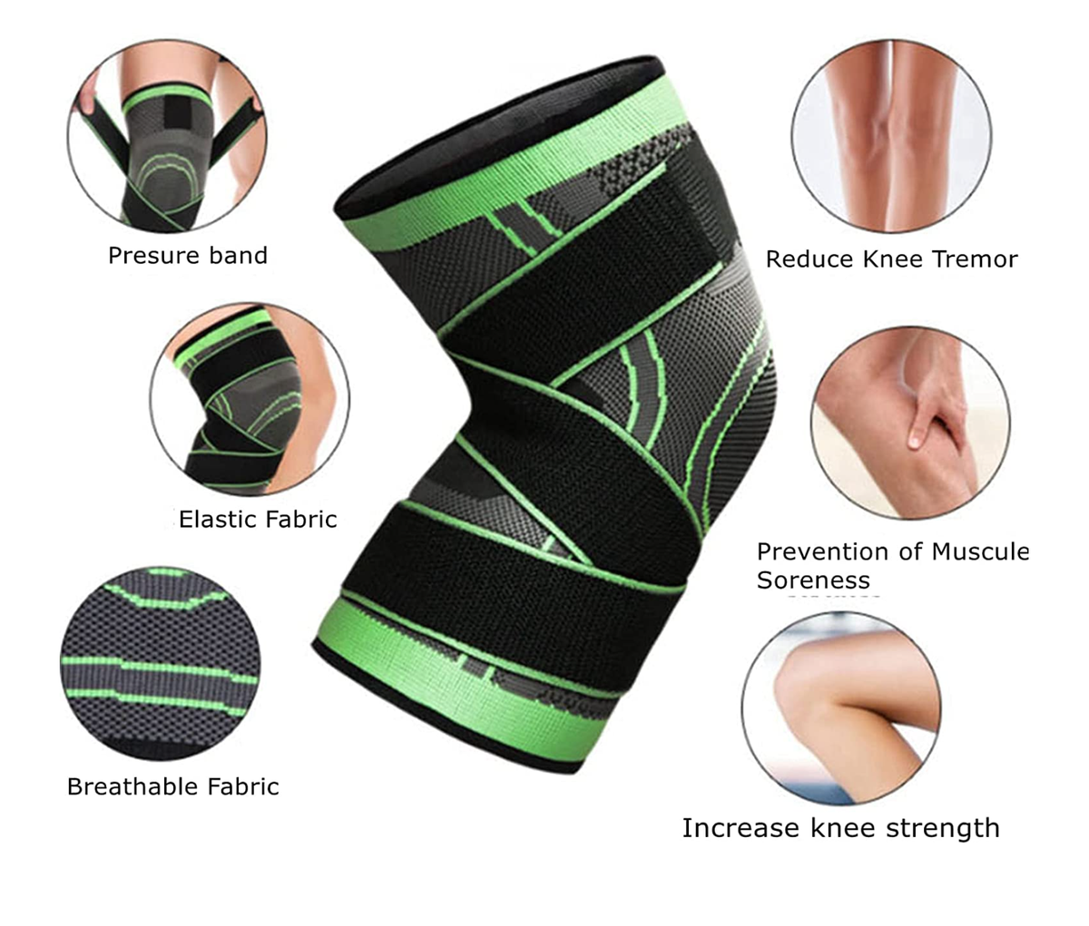 1 Pc Adjustable Patella Knee Support Belt – Elastic Sports Bandage for Pain Relief & Injury Protection