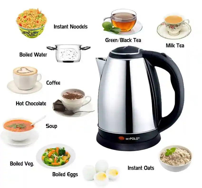 Smart Electric Kettle 2.0L – Stainless Steel | LED Display, Fast Boil & Auto Shut-Off